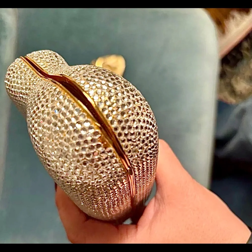 Stunning vintage Judith Leiber swarovski crystal clutch handbag flower f… - Picture 11 of 11